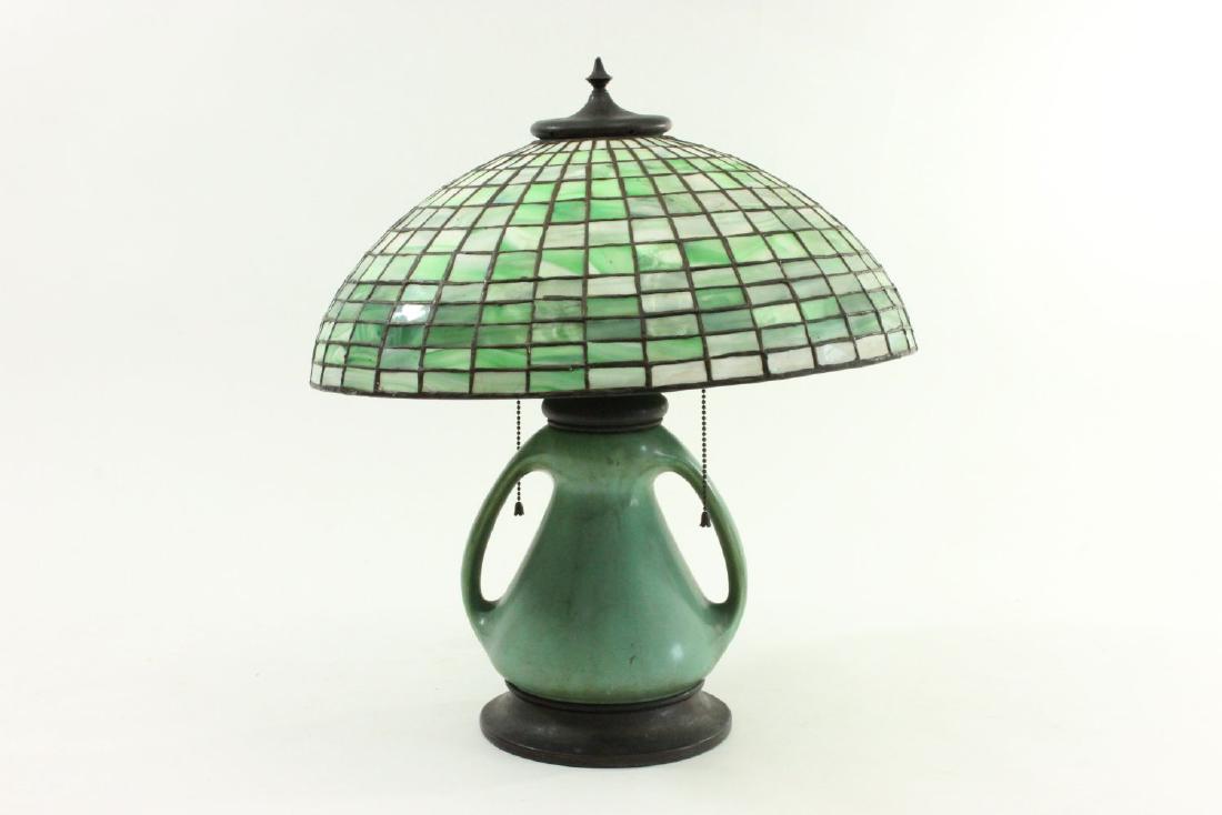 Attributed Handel Leaded Glass Lamp Shade (1 of 5)