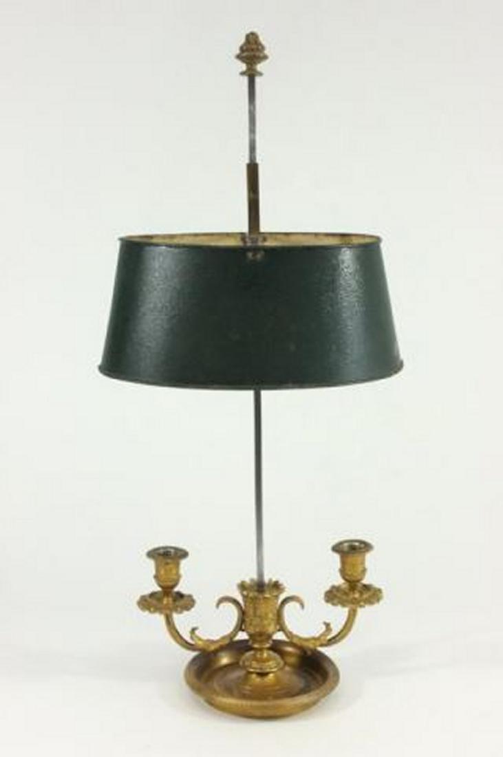 :19th Century Bronze Bouillotte Lamp (1 of 4)
