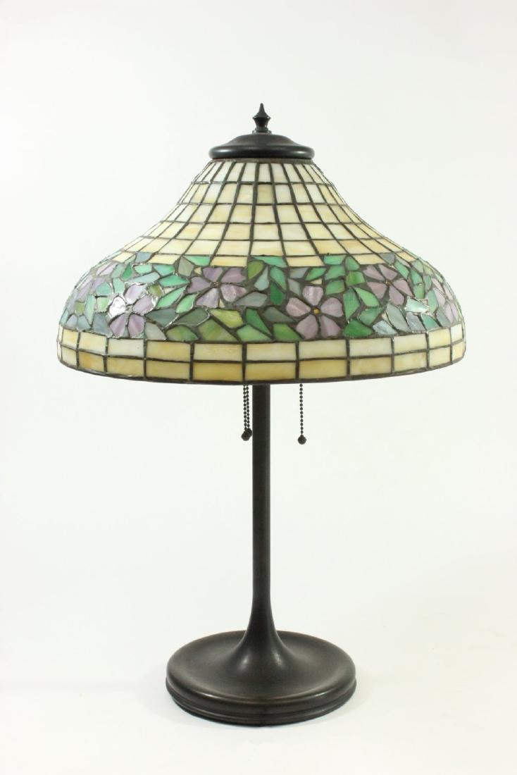 Handel Slag Glass Shade Lamp (1 of 3)