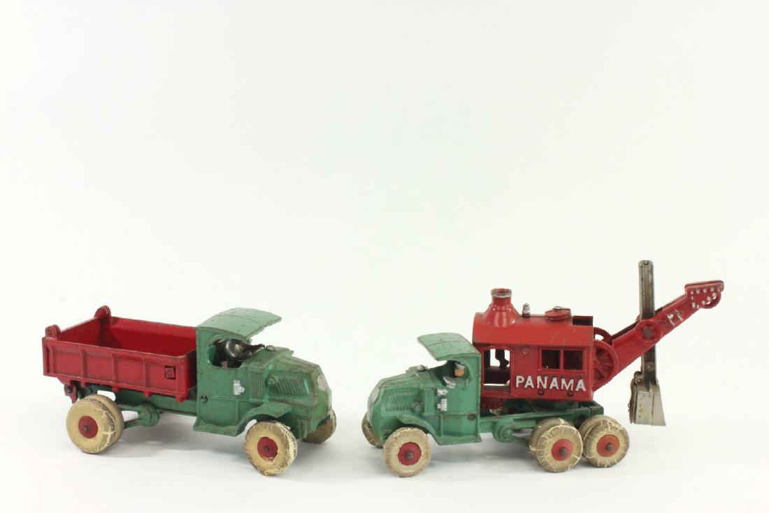 2 Antique Hubley Cast Iron Toy Trucks (1 of 5)