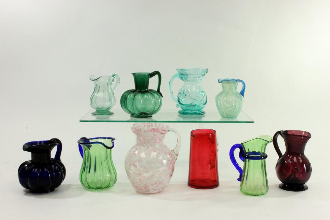 Group Lot 10 Glass Pitchers (1 of 6)
