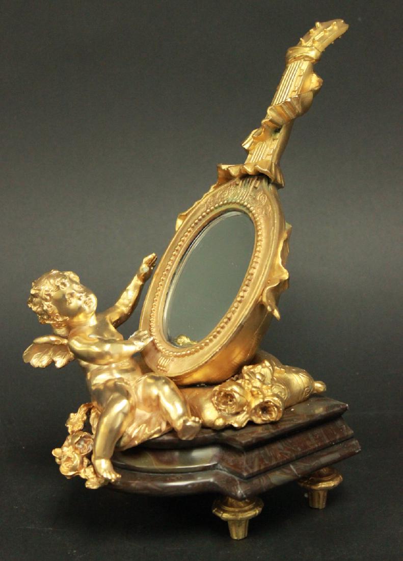 Gilded Bronze Figural Table Mirror (1 of 4)