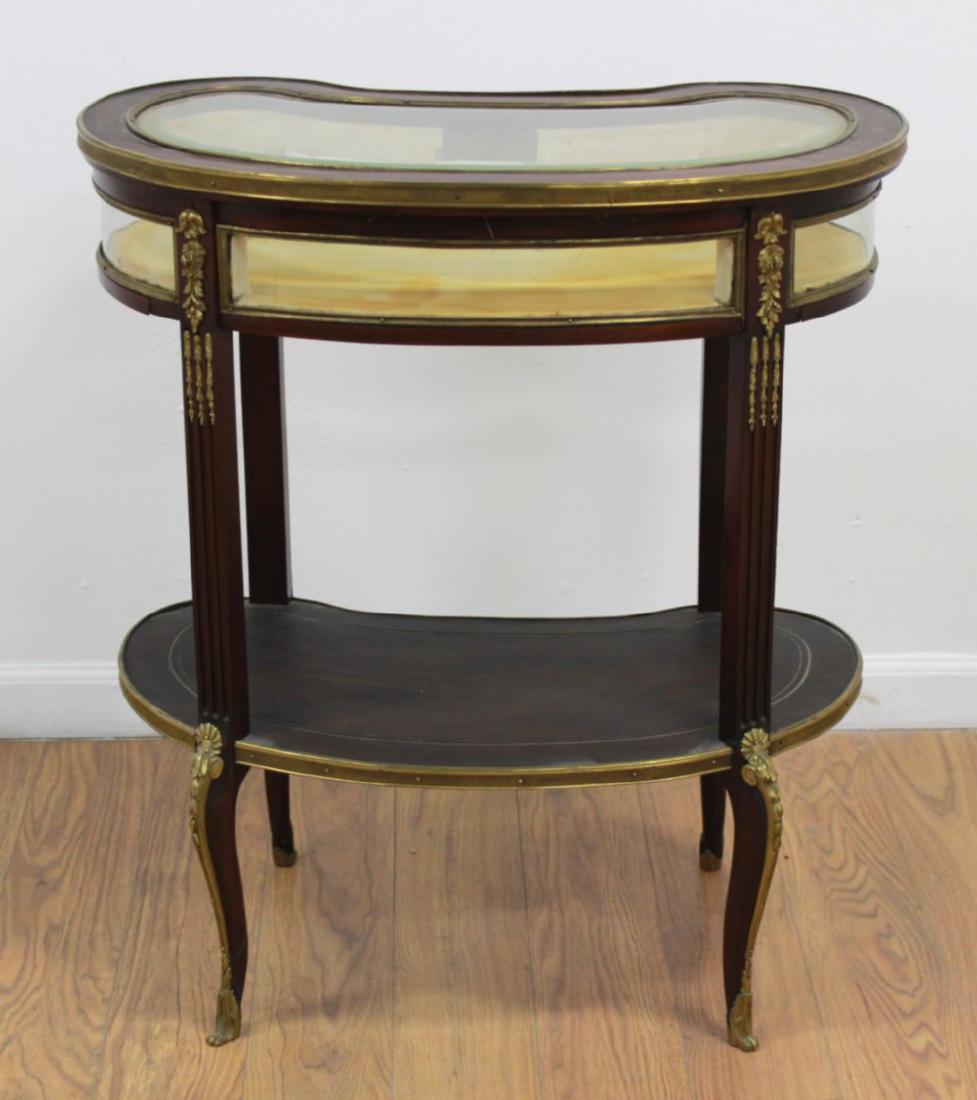 Louis XVI Style Ormolu Mtd. Mahogany Display Table (1 of 6)