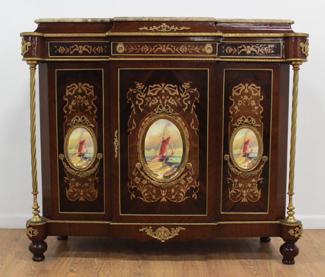 Marble Top Sideboard with Sèvres Style Plaque (1 of 5)
