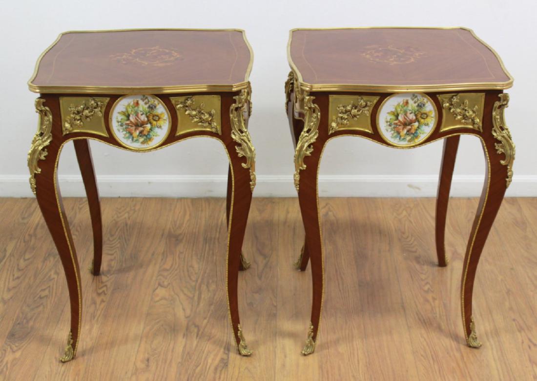 Pair Louis XV Style End Tables (1 of 5)