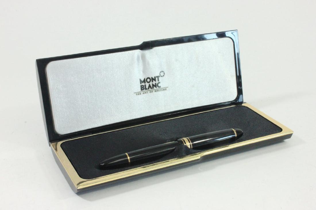 Mont Blanc Fountain Pen: #4810 Tip, 14K gold, in original case.