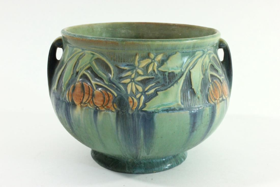 Roseville Green Baneda 2-Handled Bowl (1 of 3)