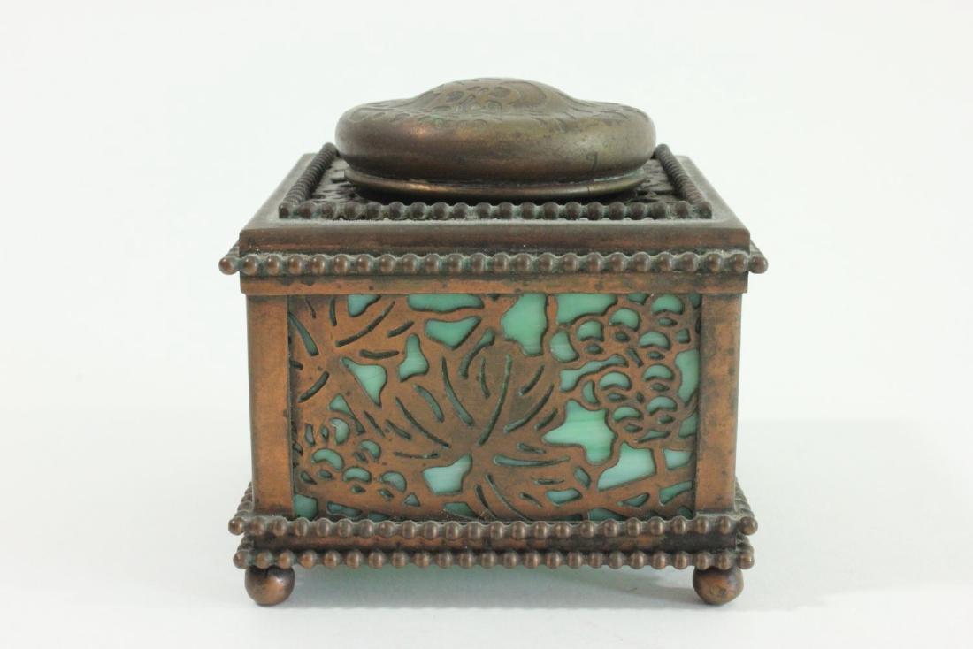 Arts & Crafts Tiffany Studios Grapevine Inkwell (1 of 4)