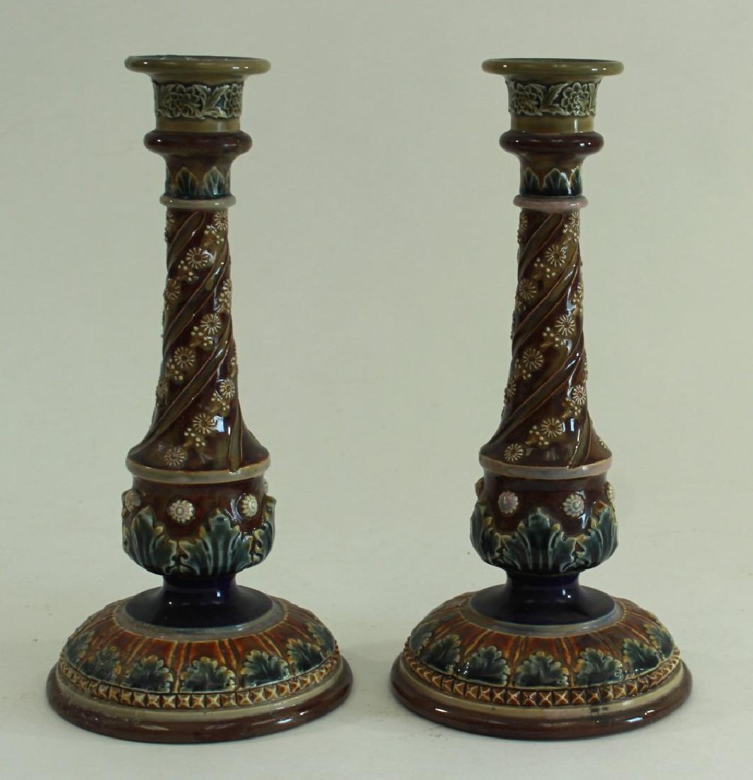 Pair Royal Doulton Candlesticks (1 of 6)
