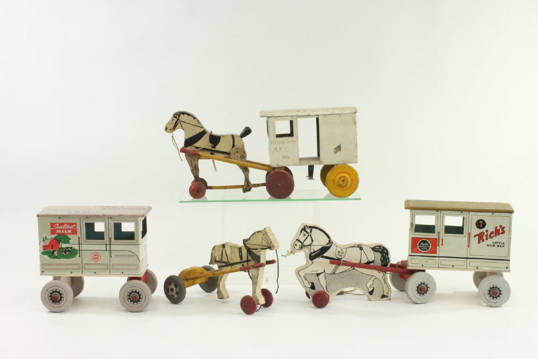 Children's Milk Wagon Pull Toys (1 of 5)