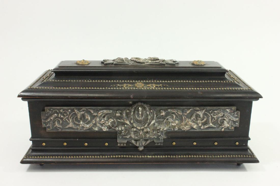 19th Century Bronze Mounted Jewelry Box / Casket (1 of 5)