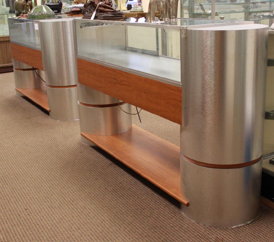 Pair Art Deco Style Display Cabinets (1 of 3)