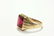 14K Gold & Spinel Stone Ring - 2