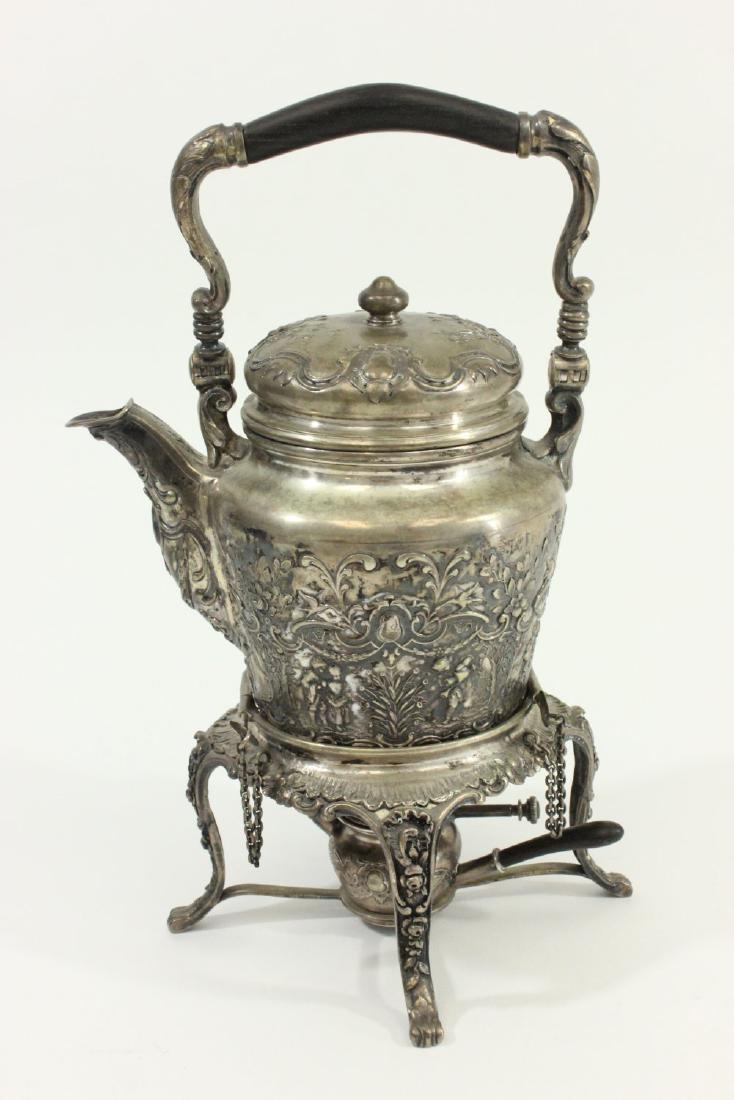 19th Century German Silver Tea Kettle (1 of 6)