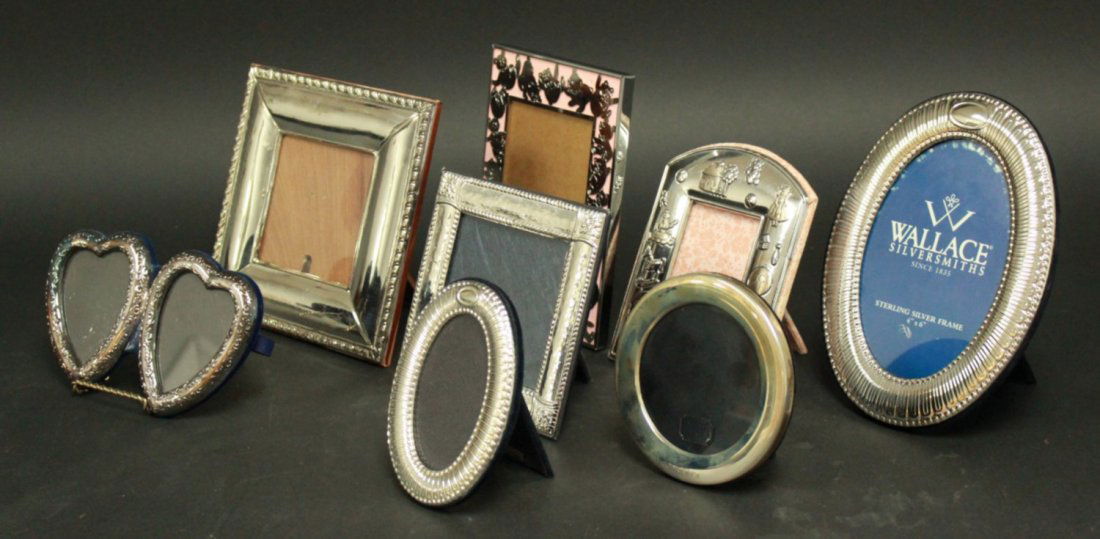 Group Lot 8 Sterling Silver Picture Frames (1 of 1)