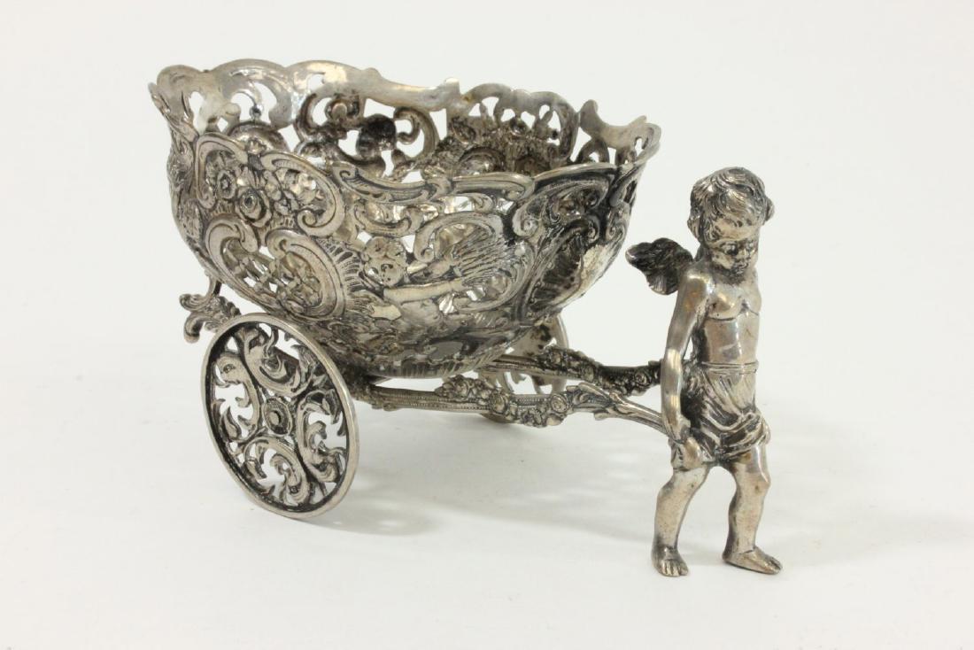 English Sterling Silver Open Reticulated Chariot (1 of 5)