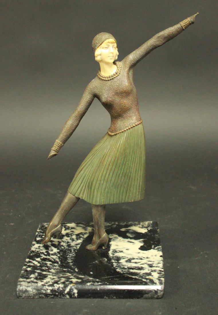 Early 20th Century Bronze Art Deco Figure (1 of 7)