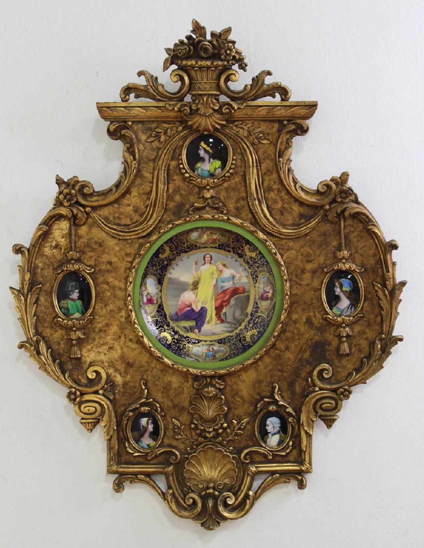 Unusual Royal Vienna & Enamel Large Plaque (1 of 10)