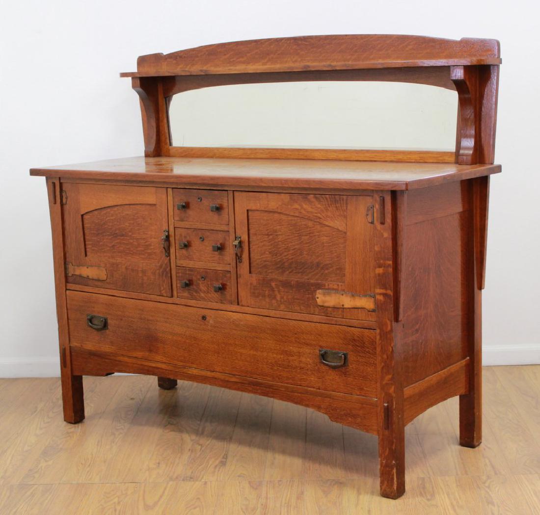 Arts & Crafts Limbert Oak Sideboard (1 of 10)