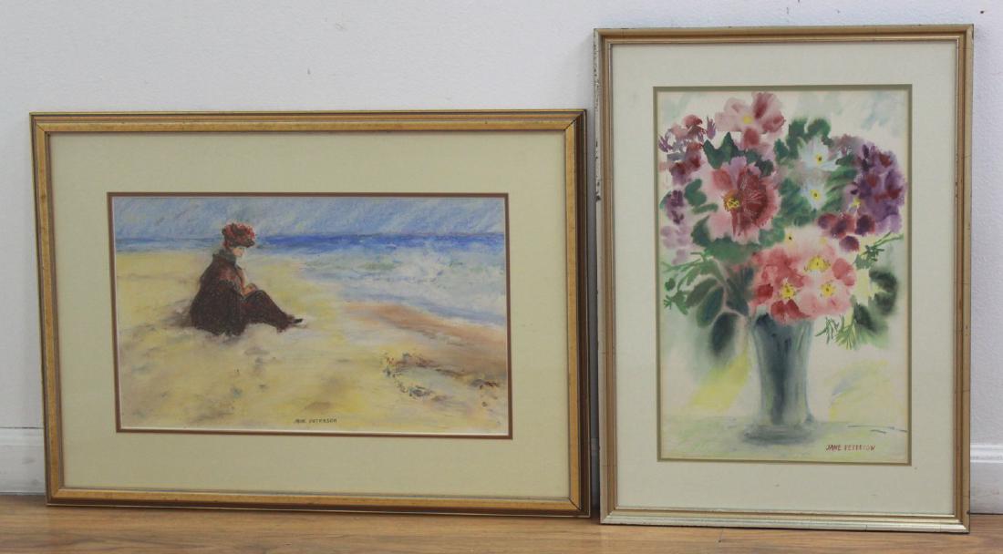 2 Framed Jane Peterson Pastels (1 of 7)