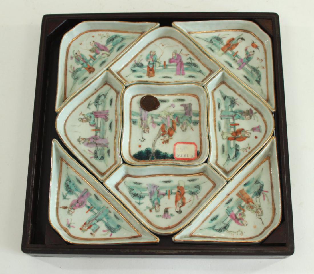 Chinese Porcelain Condiment Set (1 of 4)