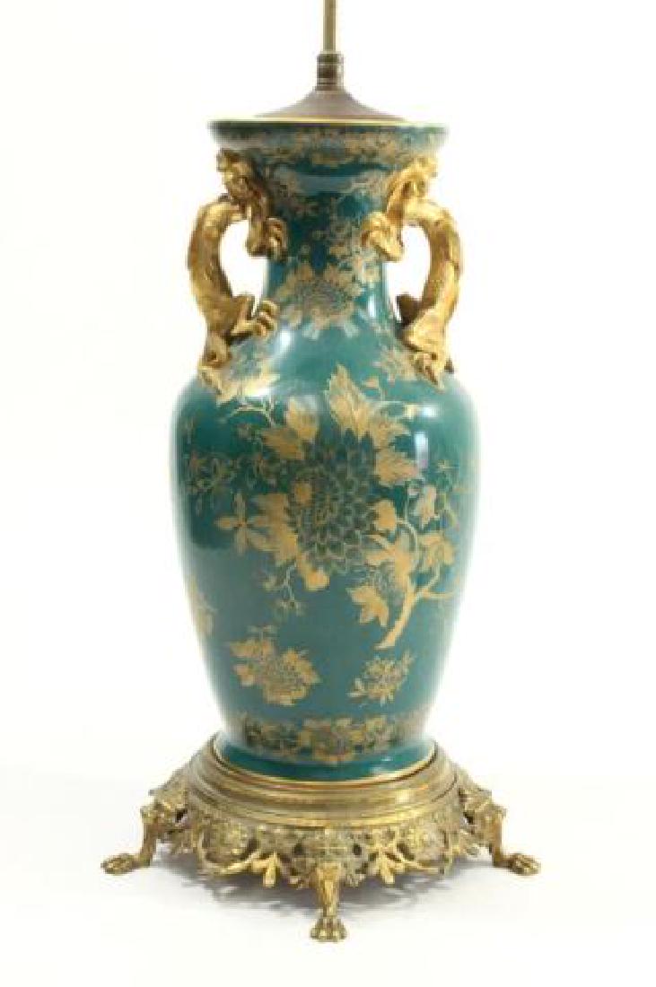 :Asian Style Porcelain Vase Mounted as Lamp (1 of 6)