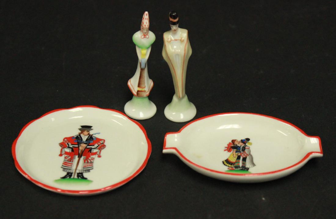 Pair Cabinet Size Miniature Herend Figures (1 of 5)