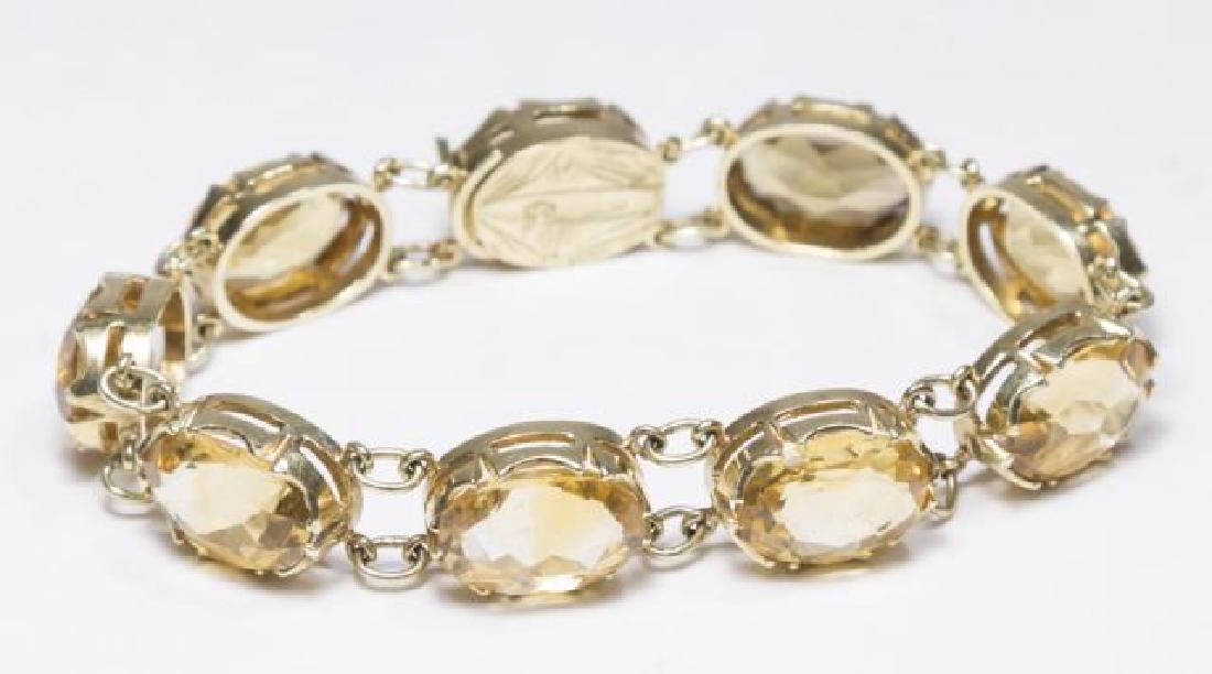 :14K Yellow Gold & Citrine Bracelet (1 of 3)