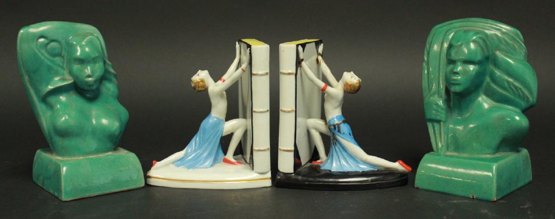 2 Pairs Art Deco Bookends (1 of 9)