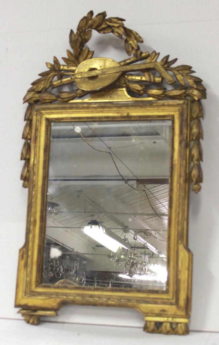 Early 19th C. Giltwood Continental Framed Mirror (1 of 6)