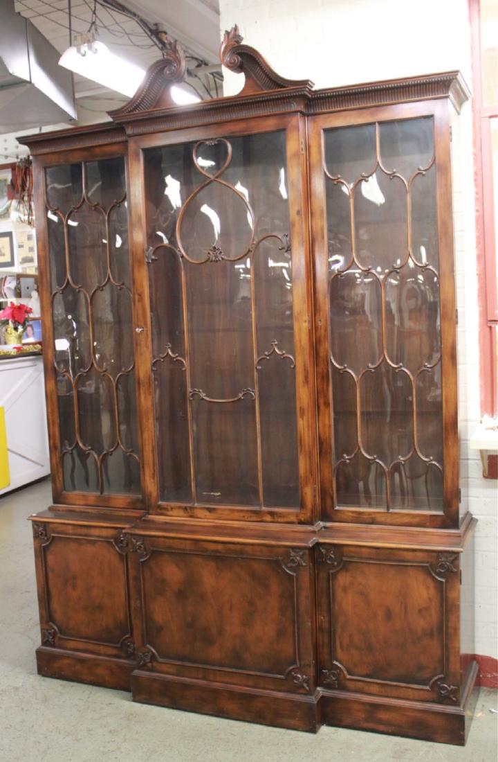 Georgian Style Mahogany Breakfront (1 of 2)