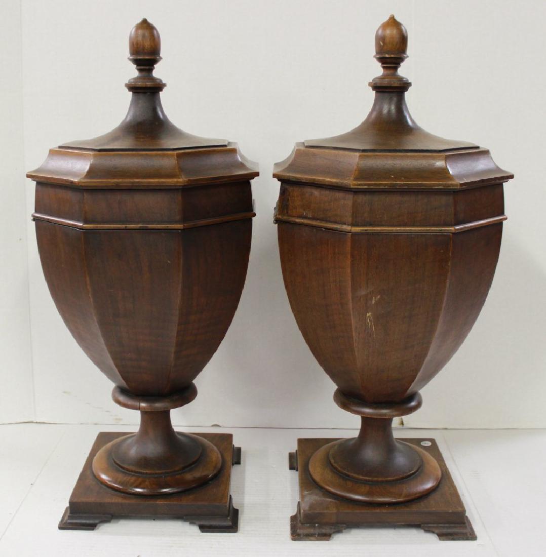 Pair Mahogany Regency Style Knife Boxes (1 of 5)