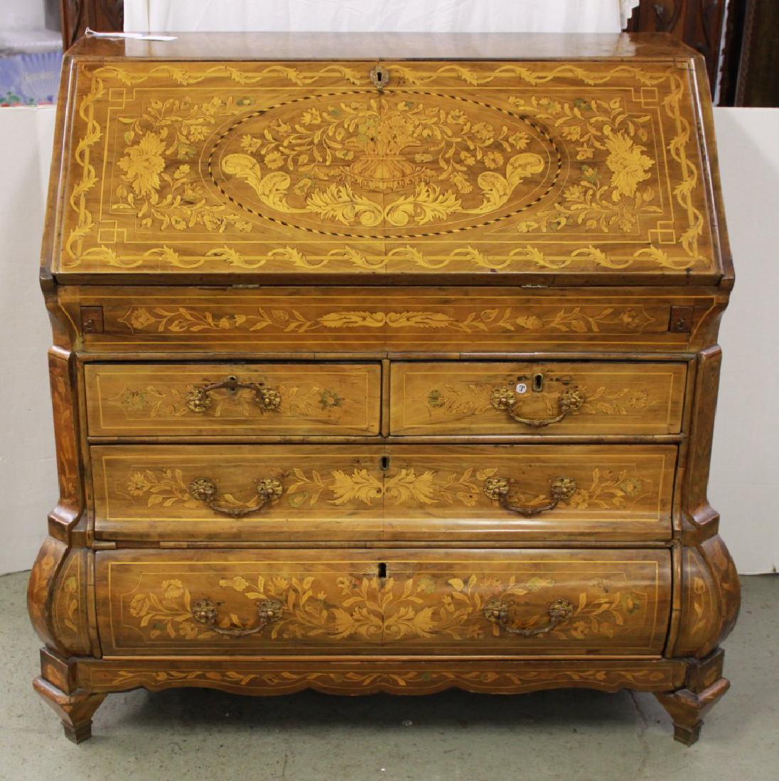 18th Century Dutch Marquetry Slant Top Desk (1 of 6)