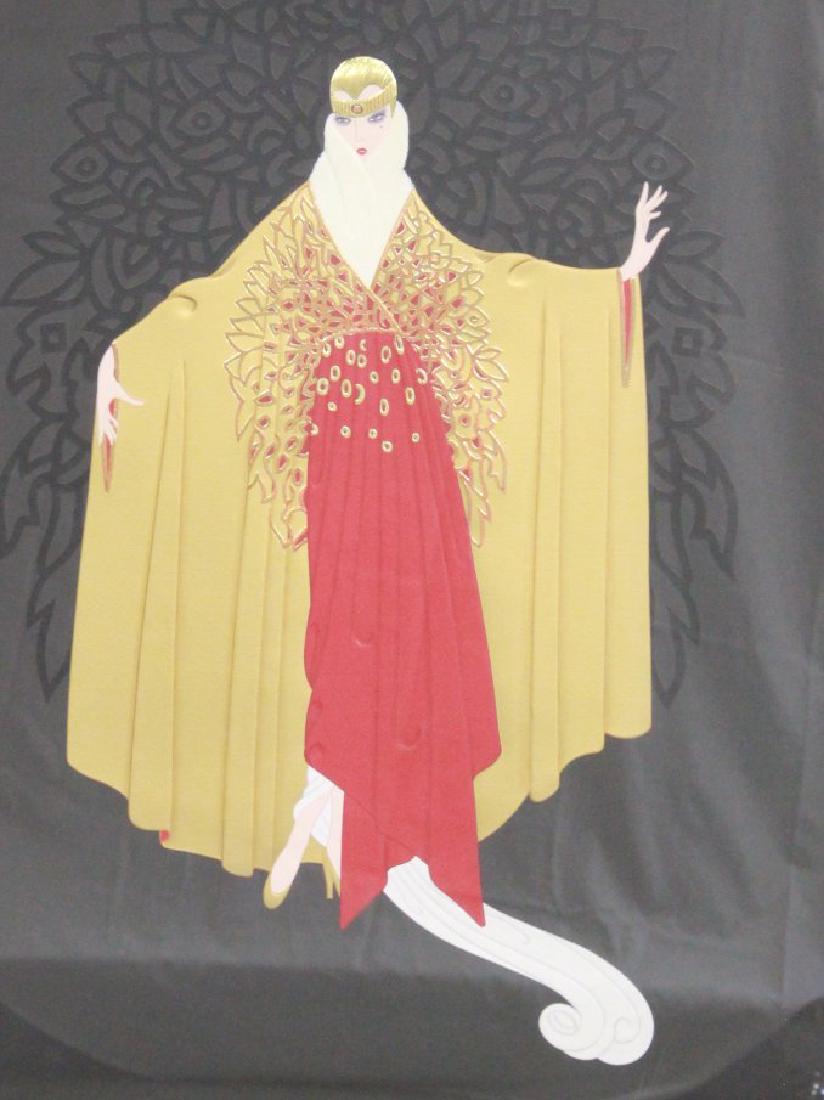 Erté, "Place de l'Opera" Serigraph on Paper: Framed. 1987, limited edition. Embossed with foil stamping. Pencil signed Erté lower right and numbered 153/300 lower left. Published by Chalk & Vermilion Fine Arts, Ltd. Erté (Romain de Tirtoff), R