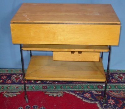 PAUL MC COBB WINCHESTER ROLLING TEACART: PAUL MC COBB PLANNER GROUP WINCHESTER IRON & WOOD ROLLING TEACART