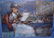 839: EARLY AMERICAN IMPRESSIONIST OIL PAINTING ON BOARD