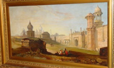 19TH C. ORIENTALIST OIL PAINTING SIGNED FRERE - 2