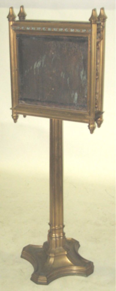 Bronze lobby sign