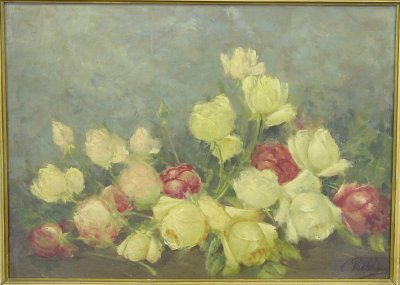 Russian oil on masonite signed Pasternak