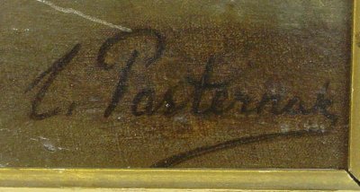 Russian oil on masonite signed Pasternak - 2