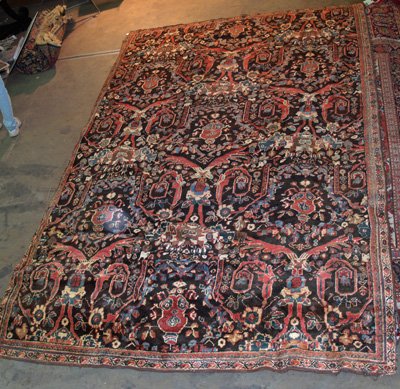 Oriental brown rug