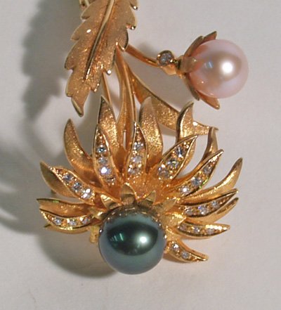 18kt Tiffany & Co. floral pin - 2