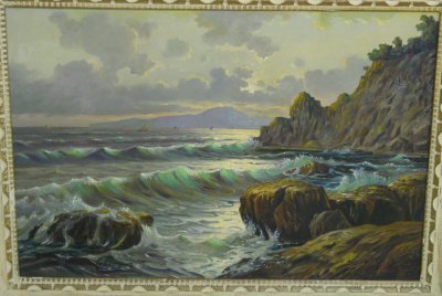 Oil painting on canvas "Seascape" Westchiloff