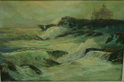 Oil painting on board signed Bleich '68