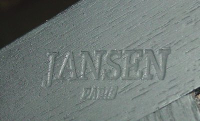 Pair stamped Jansen Paris commodes - 3