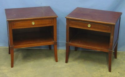Pair of Directoire style night tables by Nordiska