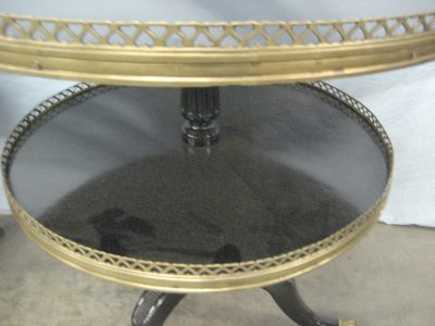 Pair Directoire style gueridon tables by Nordiska - 3