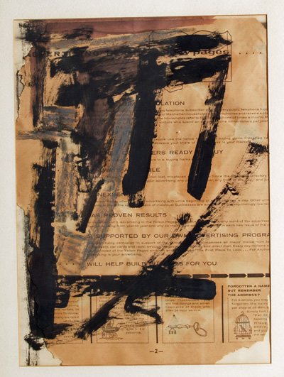 Mixed media Abstract by Willem de Kooning