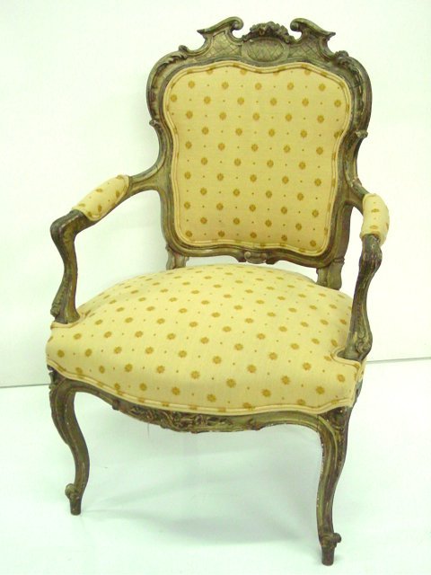 French bergere arm chair: French bergere arm chair