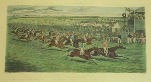 "The Derby" lithograph: From the estate of Seymour "Cy" Leslie, founder of MGM/UA Home Entertainment.
